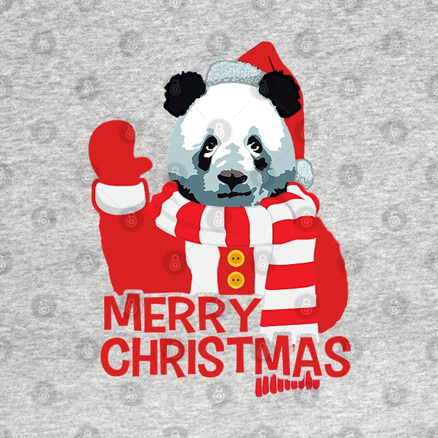 Funny Santa Claus Panda  Merry Christmas by dnlribeiro88